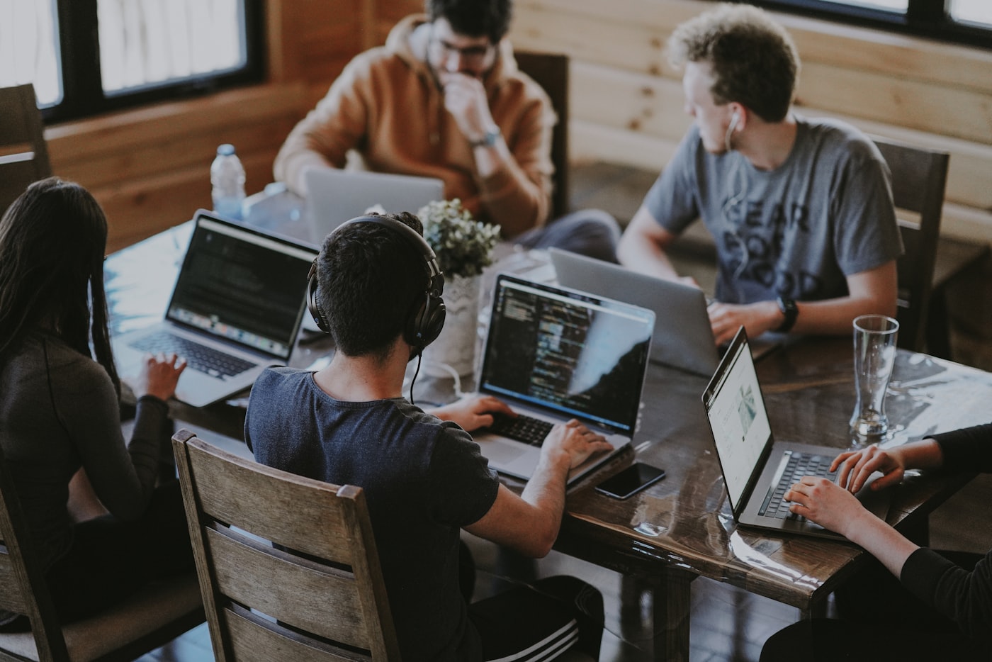 A modern workspace where push notification setups get shipped